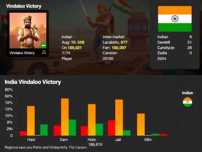 Vindaloo Victory gameplay screenshot showing character in Indian market
